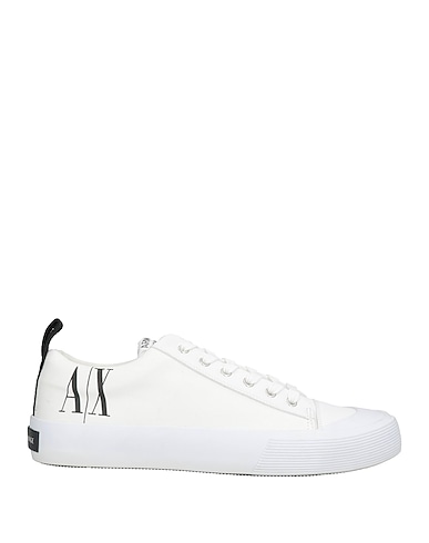 ARMANI EXCHANGE Sneakers ICON PERIOD White 100% Cotton, Polyurethane, Polyester, Rubber