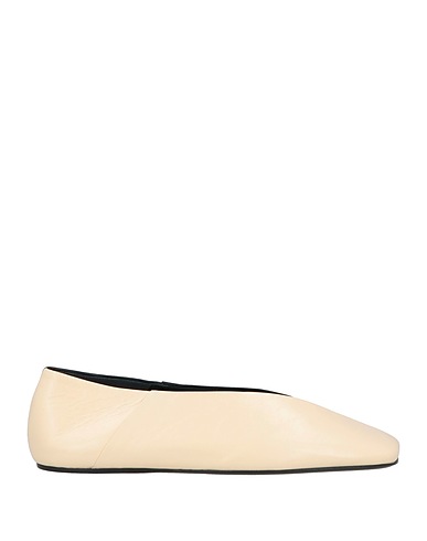 JIL SANDER Ballet flats Ivory Leather