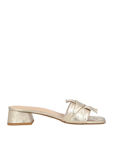 MASSIMO BALDI Sandalen Platin Leder