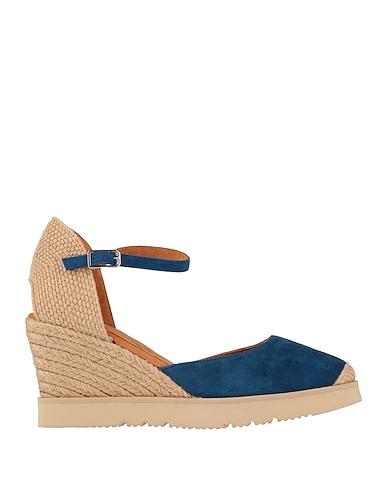 UNISA Espadrilles Blue Leather, Textile fibres