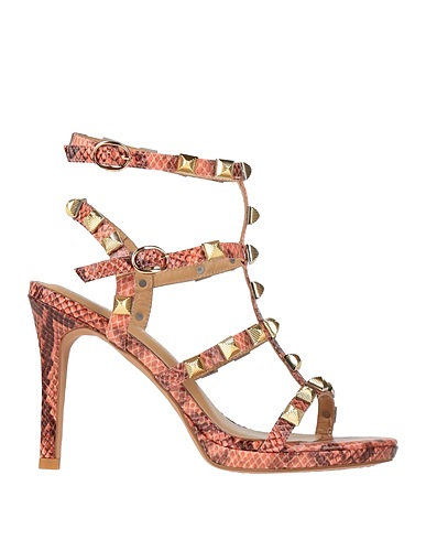 ALMA EN PENA. Sandals Salmon pink Textile fibres