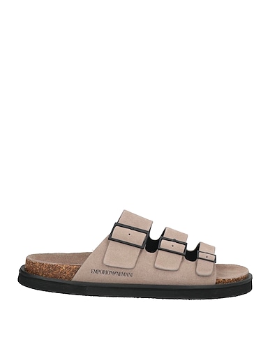 EMPORIO ARMANI Sandals Taupe Calfskin