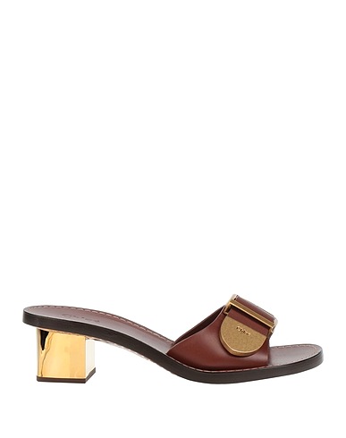CHLOÉ Sandales Chocolat Cuir