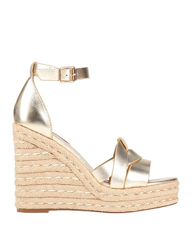 STEVE MADDEN Espadrilles Gold Leather