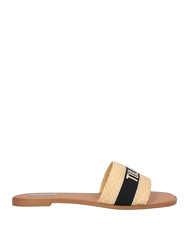 STEVE MADDEN Sandals Beige Textile fibers