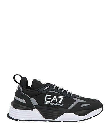 EA7 Sneakers Black 100% Polyester, Polyurethane