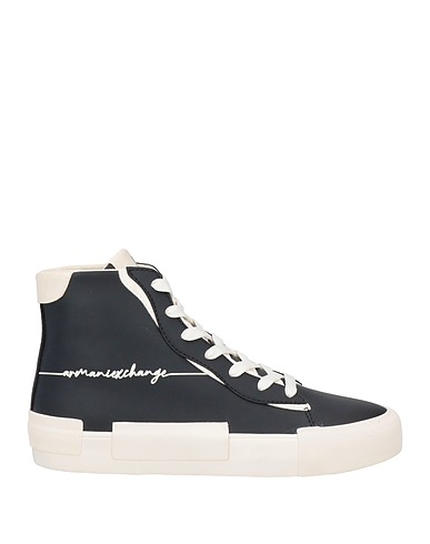 ARMANI EXCHANGE Sneakers Black 100% Polyester, Polyurethane, Polyamide, Elastane, Rubber