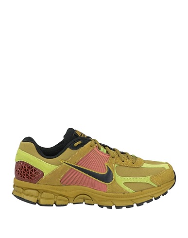 NIKE Sneakers Military green Textile fibres, Leather