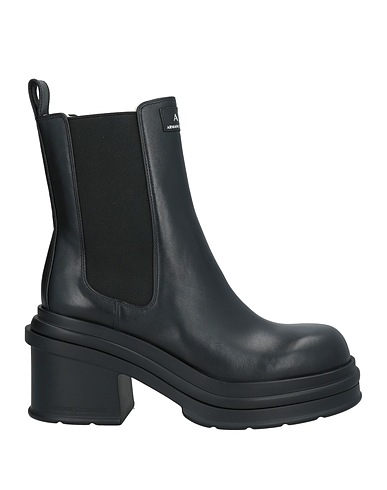 ARMANI EXCHANGE Ankle boot Black 100% Cow leather, Polyester