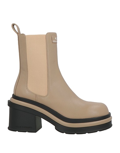 ARMANI EXCHANGE Stiefelette Khaki 100% Rindsleder, Polyester