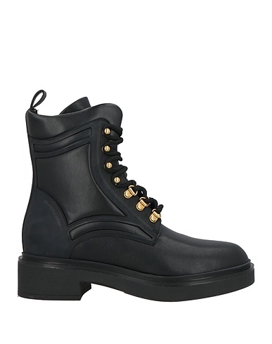 EMPORIO ARMANI Stivaletti Nero Pelle, Fibre tessili