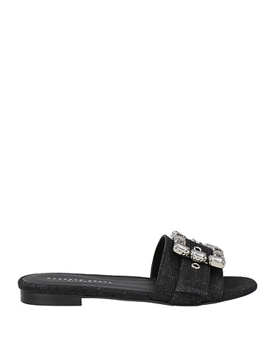 ROBERTO FESTA Sandals Black Textile fibres