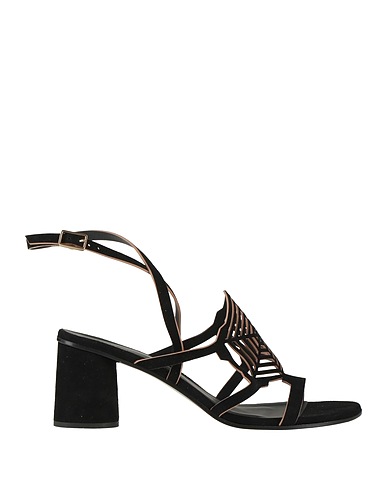 FABI Sandals Black Leather