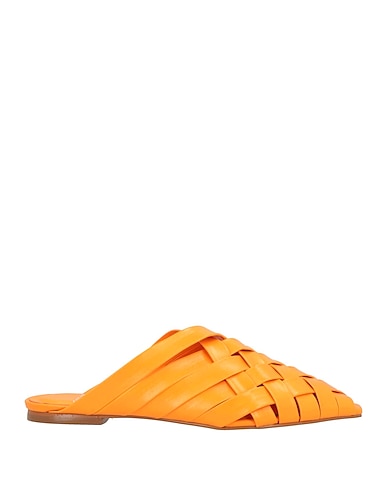 CARRANO Mules and clogs Orange Leather