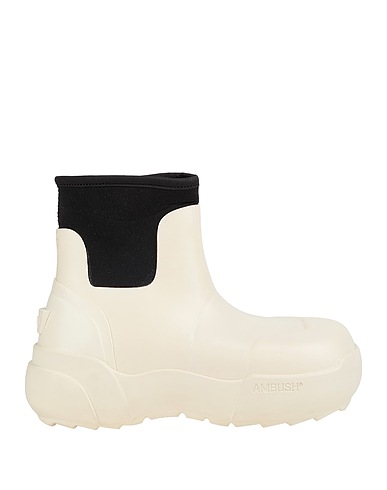 AMBUSH Ankle boot Off white Rubber, Textile fibres