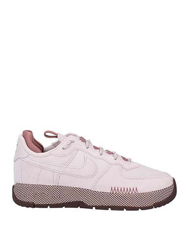 NIKE Sneakers Taupe Leather, Textile fibres