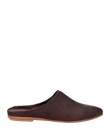 HUNDRED 100 Mules and clogs Dark brown Leather