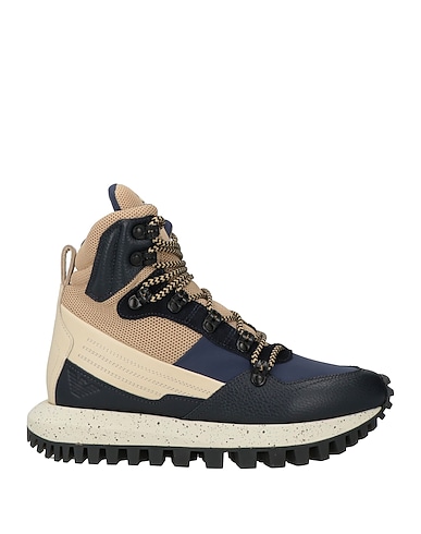 EMPORIO ARMANI Ankle boot Cow leather, Textile fibers