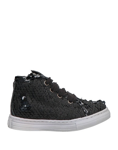 MAGIL Sneakers Black Leather, Textile fibres