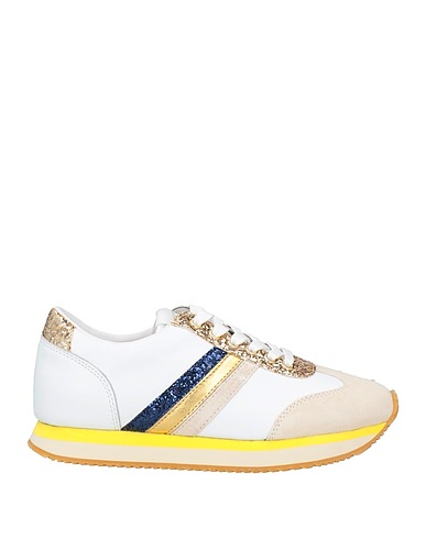 SERAFINI Sneakers White Leather, Other Fibres