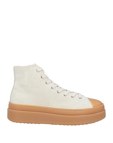 ISABEL MARANT Sneakers Light grey Leather, Textile fibers