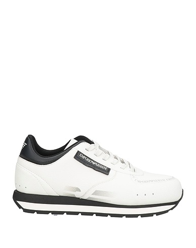 EMPORIO ARMANI Sneakers Off white 100% Pelle di bovino, Poliestere, Poliuretano