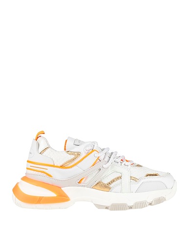 SERAFINI Sneakers White Leather, Textile fibres