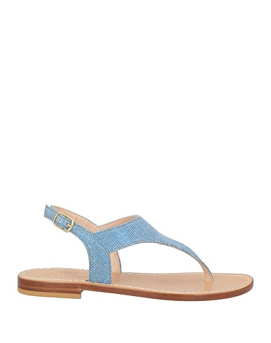 MODA POSITANO Flip flops Sky blue Textile fibres