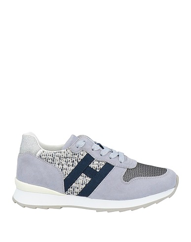 HOGAN Sneakers Light grey Textile fibres, Leather