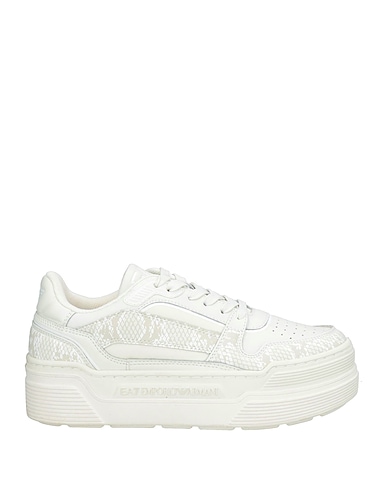 EA7 Sneakers White 100% Cow leather, Polyamide