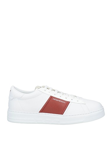 EMPORIO ARMANI Sneakers Bianco 100% Pelle di bovino, Poliestere