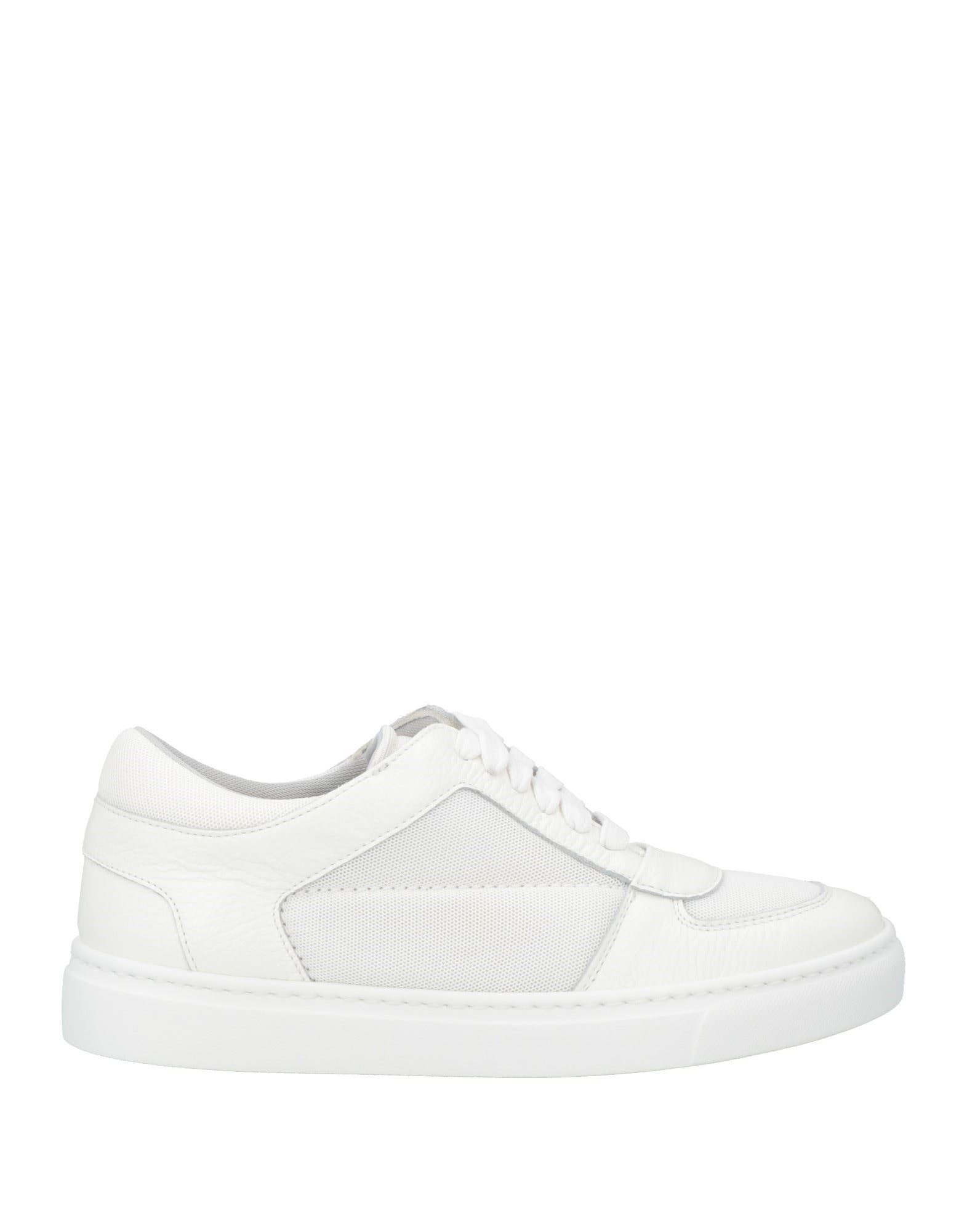 スニーカー Fabiana Filippi White Leather Sneakers With Classic Lace-Up Fabiana Filippi White Leather With Classic Lace-Up Design