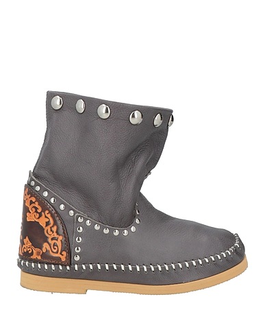 L' ARTIGIANO DI RICCIONE Stiefelette Braungrau Leder
