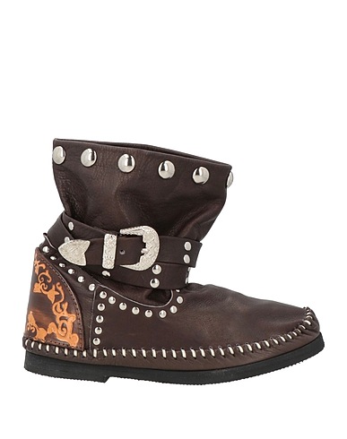 L' ARTIGIANO DI RICCIONE Ankle boot Chocolate brown Leather