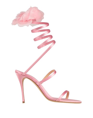 MAGDA BUTRYM Sandals Pink 72% Viscose, 28% Silk