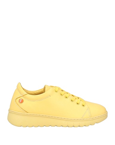SOFTINOS Sneakers Yellow Leather, Textile fibres
