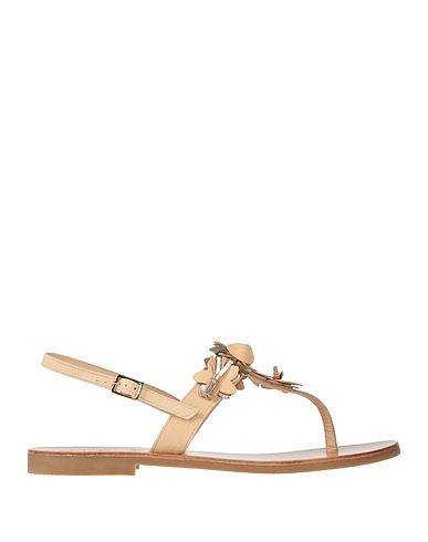 MODA POSITANO Flip flops Beige Leather