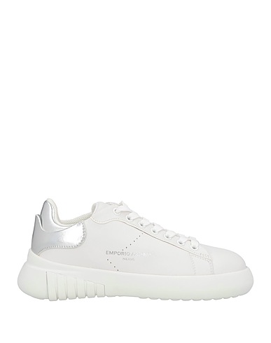 EMPORIO ARMANI Sneakers White 100% Cow leather, Polyurethane