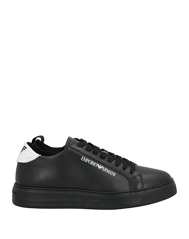 EMPORIO ARMANI Sneakers Black Leather