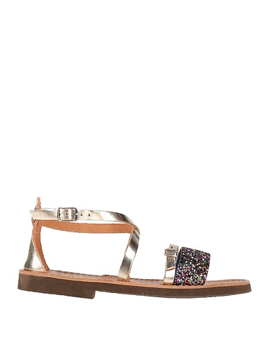 DERAN 1888 Sandals Platinum Leather