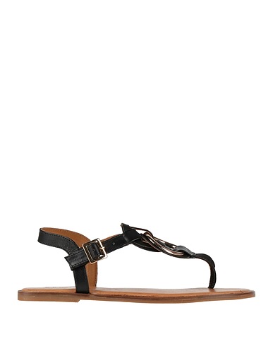 INUOVO Flip flops Black Leather