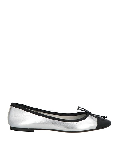 OVYÉ Ballet flats Silver Leather