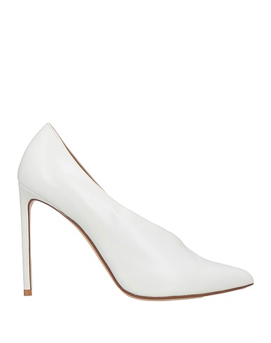 FRANCESCO RUSSO Décolleté Bianco Pelle di capretto