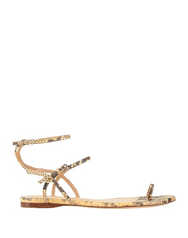 FRANCESCO RUSSO Flip flops Beige Leather