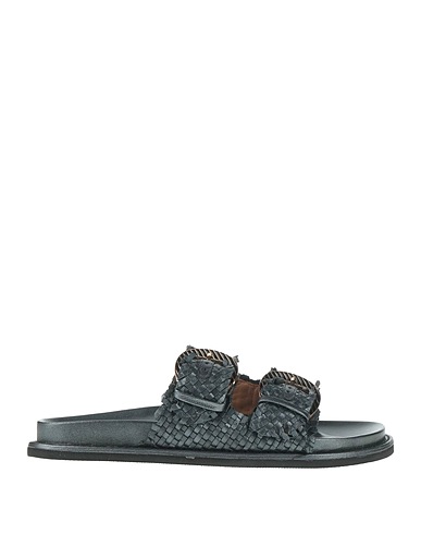 EMANUÉLLE VEE Sandals Charcoal Leather