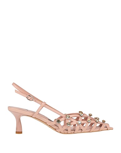 EMANUÉLLE VEE Sandals Blush Leather
