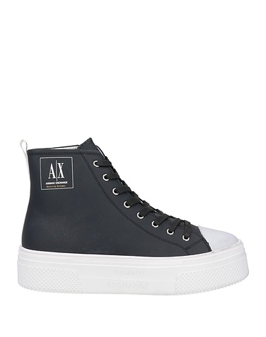 ARMANI EXCHANGE Sneakers Black 100% Polyurethane, Elastane, Rubber