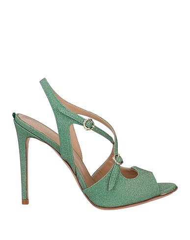 A.BOCCA Sandals Green Textile fibres