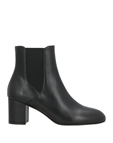 STUART WEITZMAN Stivaletti Nero Pelo di vitello, Fibre tessili