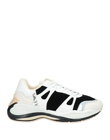 EMPORIO ARMANI Sneakers White 100% Cow leather, Polyester